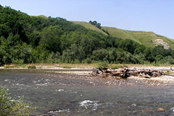 Река Уруп в районе хутора Ильич
