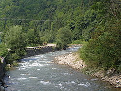 Река Тересва у с. Усть-Чорна