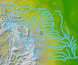 Река Найф на карте Миссури и её притоков