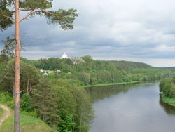 Вид на Неман в районе литовского местечка Лишкява