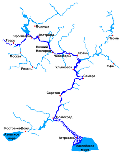 Волга и прилегающие водоёмы