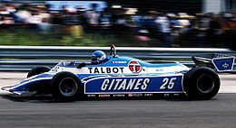 Патрик Тамбэ за рулём Ligier JS17 на Гран-при Франции 1981 года