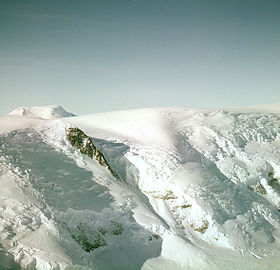 Аэрофотосъемка ледника в 1956-57 годах