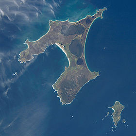Остров Чатем, вид из космоса