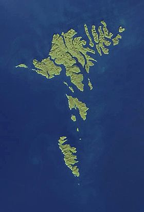 карта: География Фарерских островов
