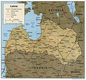 карта: География Латвии
