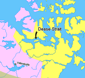 Map indicating Dease Strait, Nunavut, Canada.png