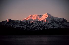 Гора Святого Илья. Снимок NOAA