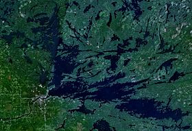 Рейни-Лейк. Аэрокосмический снимок NASA
