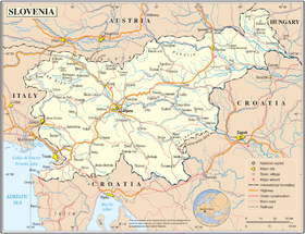 карта: География Словении