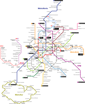 Madrid Metro Map.svg