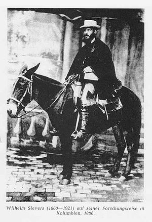 1886 Wilhelm Sievers i Colombia.jpg
