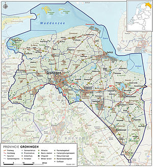 Гронинген на карте
