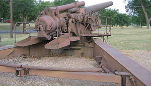 240 мм гаубица М1 в музее полевой артиллерии США. Форт Силл, Оклахома.