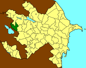 Кедабекский район на карте