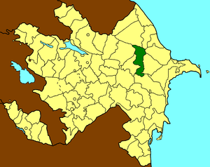 Шемахинский район на карте