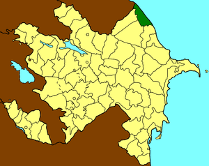 Хачмасский район на карте