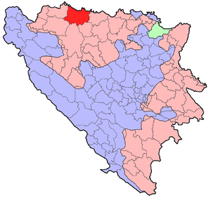 Община Градишка на карте