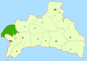 Каменецкий район на карте