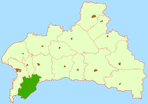 Малоритский район на карте