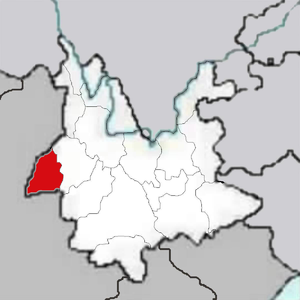 Дэхун-Дай-Качинский автономный округ на карте