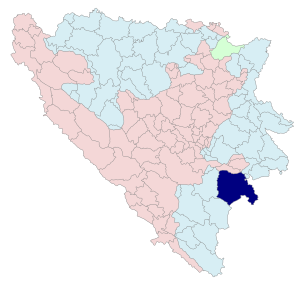 Община Фоча на карте