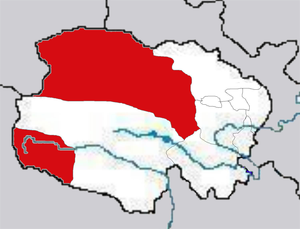 Хайси-Монгольско-Тибетский автономный округ на карте