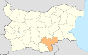 Хасковская область на карте