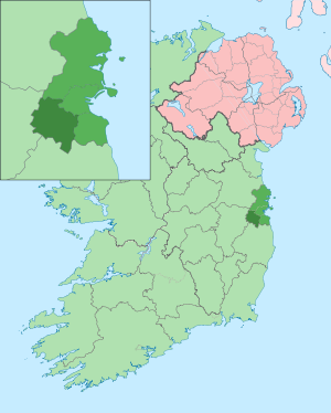 Южный Дублин на карте