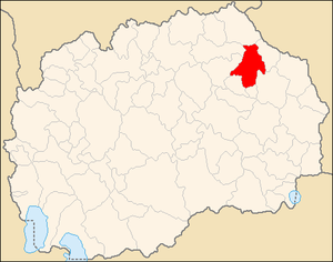 Община Кочани на карте