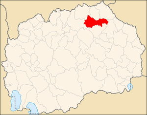 Община Кратово на карте