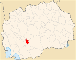 Община Кривогаштани на карте
