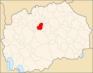 Община Зелениково на карте