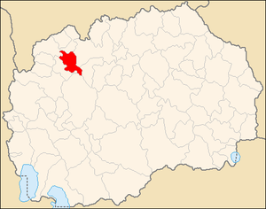 Община Желино на карте