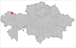 Бурлинский район на карте