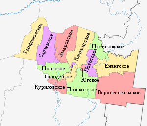 Кичменгско-Городецкий муниципальный район, карта
