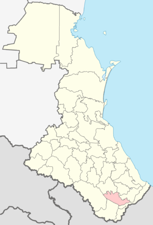 Курахский район на карте