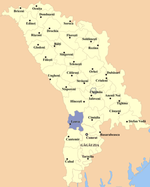 Леовский район на карте