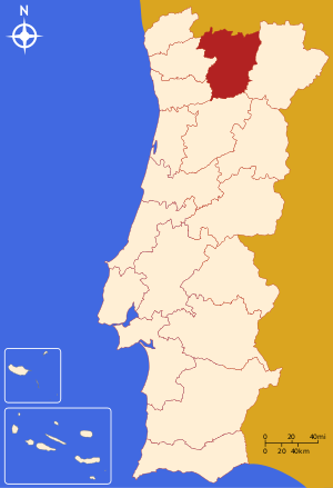 Округ Вила-Реал на карте