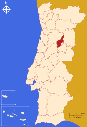 Субрегион Серра-да-Эштрела на карте