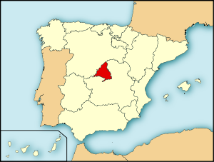 Мадрид на карте