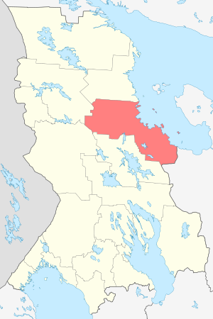Беломорский район, карта