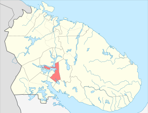 Городской округ город Апатиты с подведомственной территорией на карте