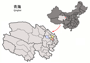 Хуанчжун, карта