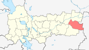 Кичменгско-Городецкий муниципальный район на карте