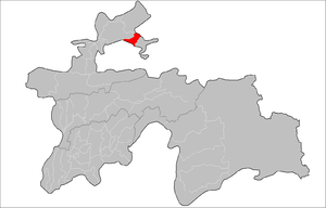 Канибадамский район на карте