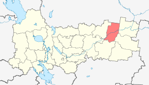 Нюксенский муниципальный район на карте