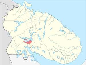 Городской округ город Полярные Зори с подведомственной территорией на карте