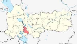 Шекснинский район на карте