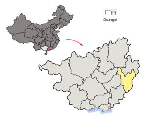 Учжоу на карте
